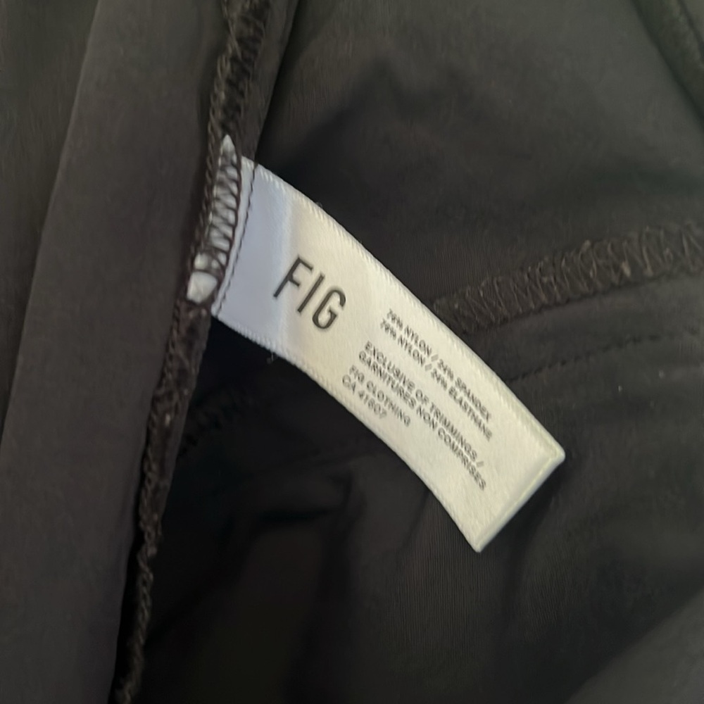 Fig Wuu Shorts Black Nylon Blend Women’s Size 10 - Picture 4 of 6